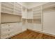 Spacious walk-in closet with custom shelving and ample storage for clothing and accessories at 3588 Marketplace Ct, Zionsville, IN 46077
