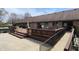 Expansive backyard deck features multiple levels, perfect for outdoor entertaining and relaxation at 3636 Woodglen Way, Anderson, IN 46011