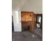 Living room fireplace with wood paneled walls and lighting at 439 N Colorado Ave, Indianapolis, IN 46201