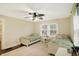 Charming bedroom showcasing twin beds with green accents and a light-filled ambiance at 4517 Central Ave, Indianapolis, IN 46205