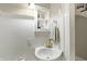 Charming powder room with white beadboard and classic fixtures at 4517 Central Ave, Indianapolis, IN 46205