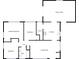 Detailed floor plan showcasing the layout of the home, including bedrooms, bathrooms, kitchen, and living spaces at 4721 N Longworth Ave, Indianapolis, IN 46226