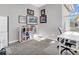 Functional office space with natural light, built-in shelving, and a comfortable workspace at 5003 Lilium Dr, Plainfield, IN 46168