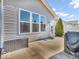 Back patio with privacy fence at 5003 Lilium Dr, Plainfield, IN 46168