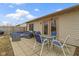 Outdoor patio with lounge and dining seating perfect for entertaining at 5832 Emmert Way, Indianapolis, IN 46221