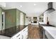 Gourmet kitchen with stainless steel appliances and granite countertop island at 803 Hickory Way, Noblesville, IN 46062