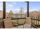 Relaxing balcony with chairs overlooking a scenic view of landscaping and neighboring buildings at 8751 Jaffa Court E Dr # 17, Indianapolis, IN 46260