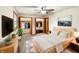 Bright bedroom features a large closet and modern décor at 126 S Mustin Dr, Anderson, IN 46012