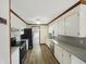 Clean kitchen with stainless steel appliances and granite countertops at 126 S Mustin Dr, Anderson, IN 46012