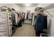 Spacious walk-in closet with extensive storage solutions, including shelves and hanging rods at 1347 Preserve Ct, Greenwood, IN 46143