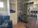 Basement utility area with furnace and storage cabinet at 1437 E Pleasant Run Pkwy S Dr, Indianapolis, IN 46203