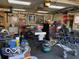 Garage space with storage shelves, work area, and various tools at 1437 E Pleasant Run Pkwy S Dr, Indianapolis, IN 46203