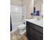 Bathroom with tub and shower combination at 1692 S Centennial Ave, New Palestine, IN 46163