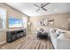 Comfortable living room with durable floors and lots of natural light at 1692 S Centennial Ave, New Palestine, IN 46163