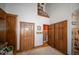 Entryway with beautiful wooden trim doors, a closet, light-colored walls, and an inviting atmosphere at 198 E Madison St, Franklin, IN 46131
