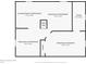 Basement floor plan with laundry room and partially finished area at 2002 Fisher Ave, Indianapolis, IN 46224