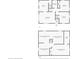 Layout for both the first floor and basement at 2002 Fisher Ave, Indianapolis, IN 46224