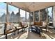 Inviting screened porch with comfortable furniture, ideal for relaxing and enjoying the view at 226 Sandbrook Cir, Noblesville, IN 46062