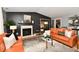 Stylish living room featuring a fireplace, modern decor, and an open-concept design perfect for entertaining at 2456 N Willow Way, Indianapolis, IN 46268