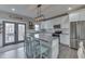 A well-equipped kitchen featuring a large island, stainless steel appliances, and modern finishes at 4034 W 700 S, Shelbyville, IN 46176