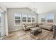 Bright living room with vaulted ceilings, large windows, and comfortable seating. Offers an open and airy ambiance at 4905 Andover Pkwy, Westfield, IN 46062