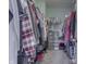Organized walk-in closet with ample storage and hanging space for clothes and accessories at 5328 Kidwell Cir, Indianapolis, IN 46239