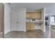 Open kitchen area with wood cabinets and extra counter space at 5328 Kidwell Cir, Indianapolis, IN 46239