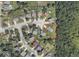 An aerial view of a residential property with a well-defined boundary in a serene neighborhood at 5443 Alcott Ln, Indianapolis, IN 46221