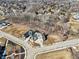 Aerial view of an upscale community featuring large, newly built homes at 580 Exmoor Dr, Carmel, IN 46032