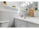 Bright bathroom with ample counter space and modern fixtures at 6015 Pine Hill Dr, Indianapolis, IN 46235