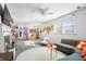 Spacious open concept living and dining area featuring updated finishes and plenty of natural light at 6015 Pine Hill Dr, Indianapolis, IN 46235