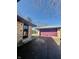 Exterior view of a detached garage next to the main house at 6346 Shelby St, Indianapolis, IN 46227