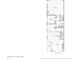 Layout of the first floor showing the living room, kitchen, dining area, bedroom, and garage at 645 Ellsworth St, Indianapolis, IN 46202