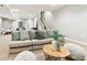 Spacious living area with plush seating, a stylish coffee table, and cozy decor at 645 Ellsworth St, Indianapolis, IN 46202