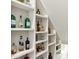 Custom shelving in an open storage space at 645 Ellsworth St, Indianapolis, IN 46202