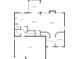Downstairs floor plan featuring a living room, kitchen, sunroom, garage, and dining area at 6457 Flag Stop Dr, Whitestown, IN 46075
