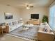 Inviting living room with neutral colors, comfortable seating, and lots of natural light at 7018 Allegan Dr, Indianapolis, IN 46217