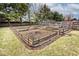 Established raised garden beds perfect for growing your own vegetables and flowers at 10651 E County Road 600 N, Indianapolis, IN 46234