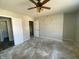 Bedroom ready for renovation with ample closet space, and neutral walls at 12151 Bearsdale Dr, Indianapolis, IN 46235
