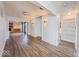 Hallway with recessed lighting leading to Gathering room at 1239 Brooks St, Indianapolis, IN 46202