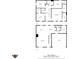 Full property floor plan highlighting both downstairs and upstairs areas with measurements for bedrooms, living spaces, and garage at 13860 N Tiosa Ln, Camby, IN 46113