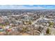 An aerial view of a neighborhood showcases the variety of housing styles and mature trees at 139 S Ritter Ave, Indianapolis, IN 46219