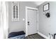Charming entryway with stylish decor, a decorative door, and grey walls at 163 Country Wood Dr, Whiteland, IN 46184