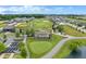 Aerial view of golf course, community, and clubhouse at 16401 Brigham Ln, Westfield, IN 46074