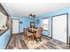 Bright dining room with table set for six and stylish decor at 22569 State Road 37 N, Noblesville, IN 46060