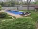 Inviting swimming pool with lounge chairs and lush landscaping, perfect for summer days at 37 N Main St, Indianapolis, IN 46227
