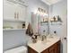 Bathroom with a white vanity and ample storage at 4318 Ballybay Ln, Indianapolis, IN 46239