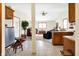 Open-concept living space combines kitchen, living, and dining areas, creating a welcoming and versatile environment at 5420 W Goeller W Rd, Columbus, IN 47201