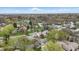 Panoramic aerial view of the residential area showcasing the community and lush landscape at 5762 Overcrest Dr, Indianapolis, IN 46237