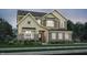 Charming two-story home with a mix of brick and siding, accented by manicured landscaping at 7516 Fallsworth Dr, Avon, IN 46123